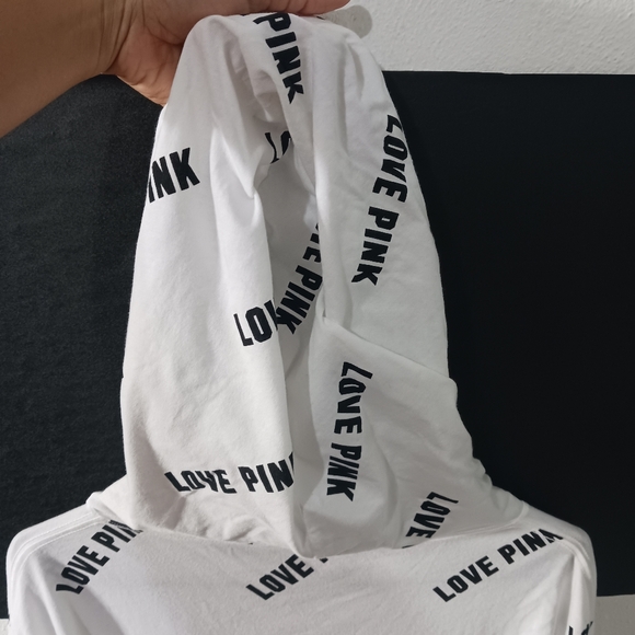 PINK Victoria's Secret LOVE PINK Graphic letters long sleeve hoodie shirt - Picture 11 of 11